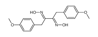 1,4-bis(4-methoxyphenyl)-2,3-butanedione dioxime Structure