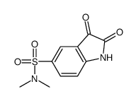 N,N-dimethyl-2,3-dioxo-1H-indole-5-sulfonamide结构式