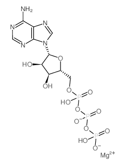 Adenosine 5'-(tetrahydrogen triphosphate) magnesium salt Structure