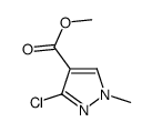 3-氯-1-甲基-1H-吡唑-4-羧酸甲酯结构式
