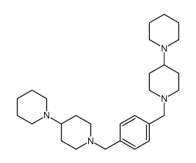 4-piperidin-1-yl-1-[[4-[(4-piperidin-1-ylpiperidin-1-yl)methyl]phenyl]methyl]piperidine Structure