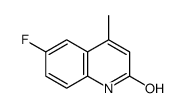 6-fluoro-4-methyl-1H-quinolin-2-one结构式