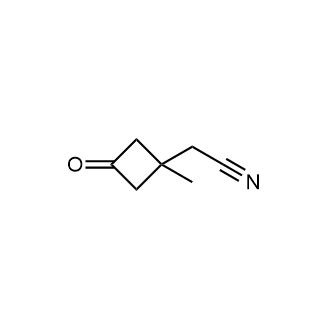 2-(1-甲基-3-氧代环丁基)乙腈结构式