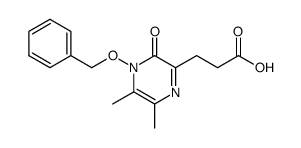 1-(Benzyloxy)-3-(carboxyethyl)-5,6-dimethyl-2(1H)-pyrazinone结构式
