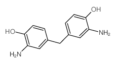 4,4-亚甲基双(2-氨基苯酚)结构式
