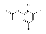 2-acetoxy-4,6-dibromopyridine N-oxide结构式