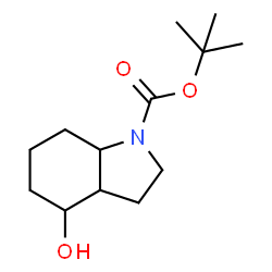 4-羟基八氢-1H-吲哚-1-羧酸叔丁酯结构式