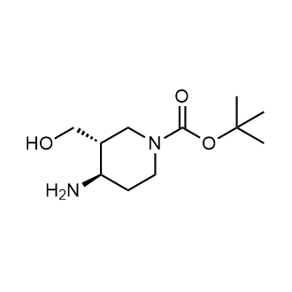 (3R,4R)-4-氨基-3-(羟甲基)哌啶-1-羧酸叔丁酯结构式