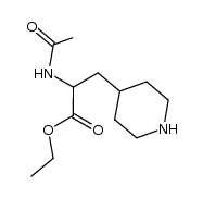 ethyl 2-acetamido-3-(piperidin-4-yl)propanoate Structure