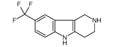 2,3,4,5-四氢-8-(三氟甲基)-1H-吡啶并[4,3-b]吲哚结构式