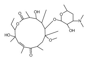 (10E)-3-O-De(α-L-cladinose)-10-dehydro-11-dehydroxy-6-O-Methyl-erythromycin结构式