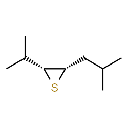 Thiirane, 2-(1-methylethyl)-3-(2-methylpropyl)-, cis- (9CI)结构式