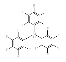 tris(2,3,4,5,6-pentafluorophenyl)silicon结构式