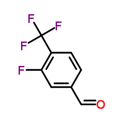 3-氟-4-三氟甲基苯甲醛结构式