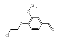 4-(2-氯乙氧基)-3-甲氧基苯甲醛结构式