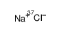 sodium chloride (37cl) Structure