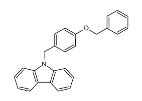 9-(4-(benzyloxy)benzyl)-9H-carbazole结构式