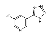 5-(5-溴-3-吡啶基)-1H-四唑结构式