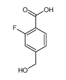 2-Fluoro-4-(hydroxymethyl)benzoic acid structure