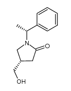 (S)-4-(hydroxyMethyl)-1-((R)-1-phenylethyl)pyrrolidin-2-one结构式
