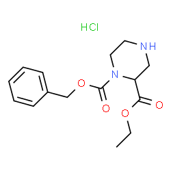 1-苯甲基 2-乙基哌嗪-1,2-二甲酸基酯盐酸结构式