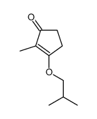 2-methyl-3-(2-methylpropoxy)cyclopent-2-en-1-one结构式