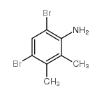 4,6-二溴-2,3-二甲基苯胺结构式