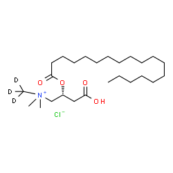 Stearoyl-L-carnitine-d3 chloride结构式