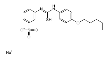 sodium,3-[(4-pentoxyphenyl)carbamothioylamino]benzenesulfonate结构式