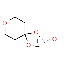 Hydroxylamine, N-hydroxy-O-(tetrahydro-4-methoxy-2H-pyran-4-yl)- (9CI) Structure