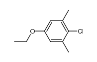 4-chloro-3,5-dimethyl-phenetole结构式