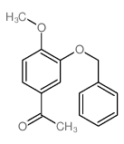 1-(3-(苄氧基)-4-甲氧基苯基)乙酮结构式