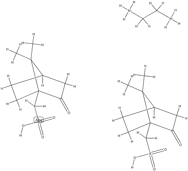 ethylenediammonium ()-bis(2-oxobornane-10-sulphonate) Structure