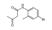 N-(4-bromo-2-methylphenyl)-3-oxobutanamide结构式