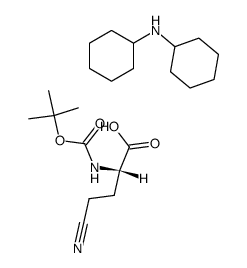 Boc-L-Abu(CN) dicyclohexylammonium salt Structure