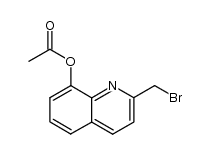 2-(Bromomethyl)quinolin-8-yl acetate Structure
