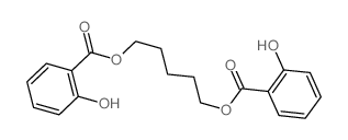 Benzoic acid,2-hydroxy-, 1,1'-(1,5-pentanediyl) ester结构式