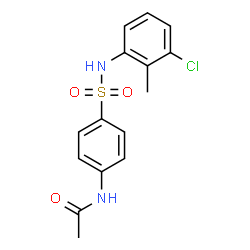 N-(4-{[(3-chloro-2-methylphenyl)amino]sulfonyl}phenyl)acetamide结构式