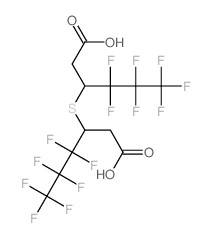 Hexanoic acid,3,3'-thiobis[4,4,5,5,6,6,6-heptafluoro- Structure