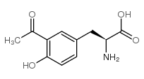 2-氨基-3-(3-乙酰基-4-羟基苯基)丙酸结构式