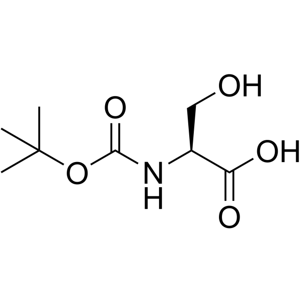Boc-L-丝氨酸结构式