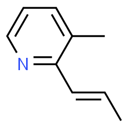 Pyridine, 3-methyl-2-(1E)-1-propenyl- (9CI) Structure