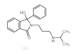 3-hydroxy-3-phenyl-2-[3-(propan-2-ylamino)propyl]isoindol-1-one结构式