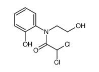 2,2-dichloro-N-(2-hydroxyethyl)-N-(2-hydroxyphenyl)acetamide结构式