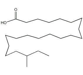 20-甲基二十二碳(烷)酸结构式