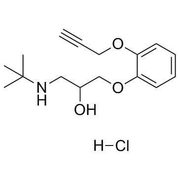 Pargolol hydrochloride Structure