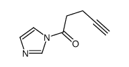1-imidazol-1-ylpent-4-yn-1-one结构式