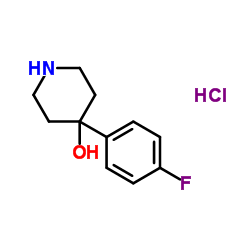 4-氟苯基-4-羟基哌啶盐酸盐结构式