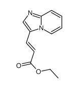 (2E)-3-咪唑并1,2-a吡啶-3-基-2-丙酸乙酯结构式