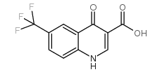 4-Hydroxy-6-(trifluoromethyl)-3-quinolinecarboxylic acid structure